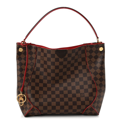 Louis Vuitton Damier Ebene Caissa Hobo Cherry 1 of 10