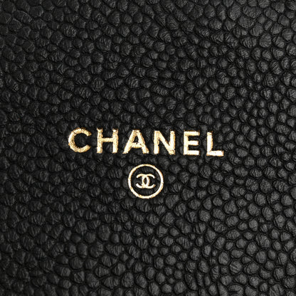 Chanel Caviar Quilted Medium CC Box Flap Wallet Black 6 of 10