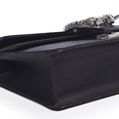 Gucci Satin Silk Crystal Small Dionysus Shoulder Bag Black Black Diamond 9 of 10
