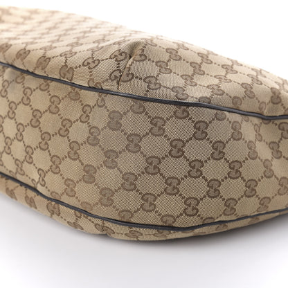 Gucci Monogram Large New Ladies Web Hobo Dark Brown 7 of 11
