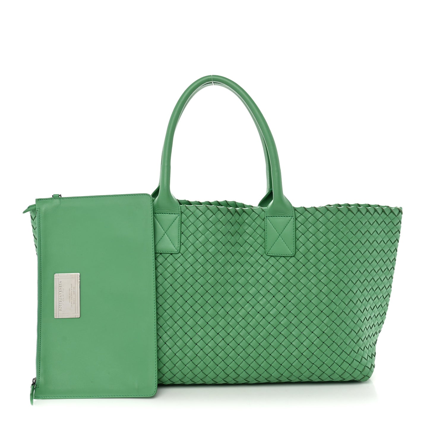Nappa Intrecciato Medium Cabat Green
