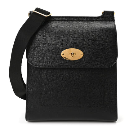 Mulberry Natural Grain Calfskin Antony Messenger Crossbody Black 1 of 8