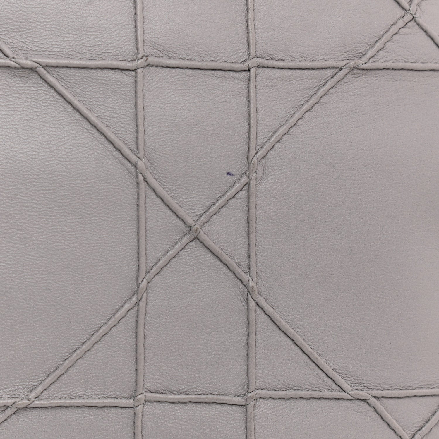 Christian Dior Lambskin Cannage Medium Granville Tote Grey 12 of 16