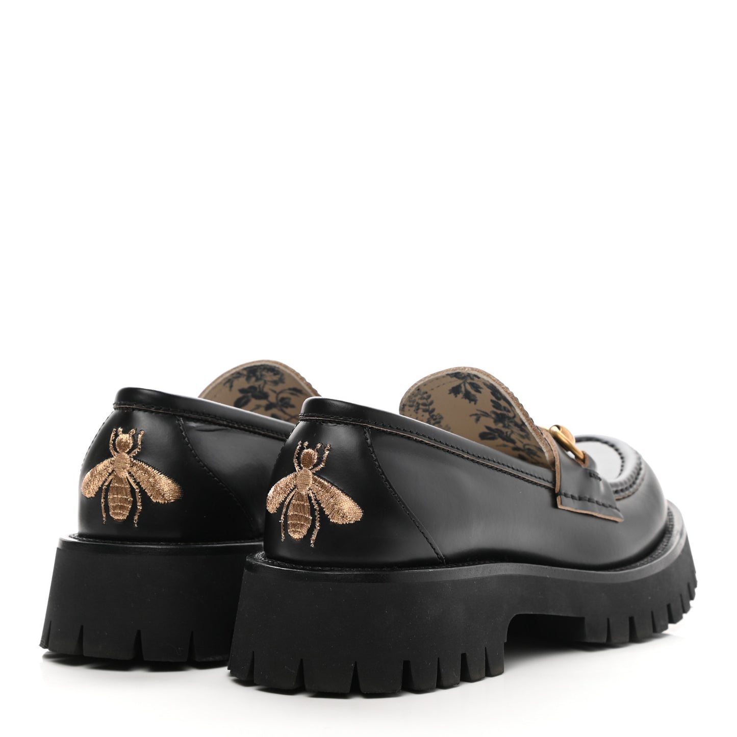 Cordovan Lux Womens Harald Horsebit 25mm Platform Loafers 37 Black