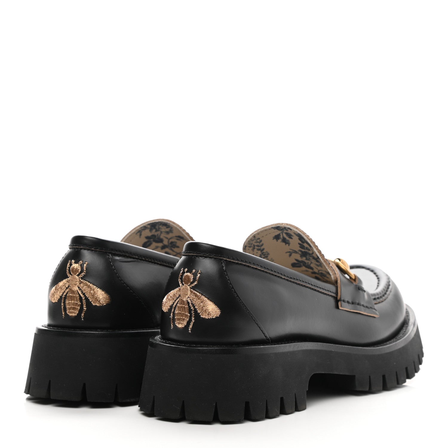 Gucci Cordovan Lux Womens Harald Horsebit 25mm Platform Loafers 37 Black 4 of 10