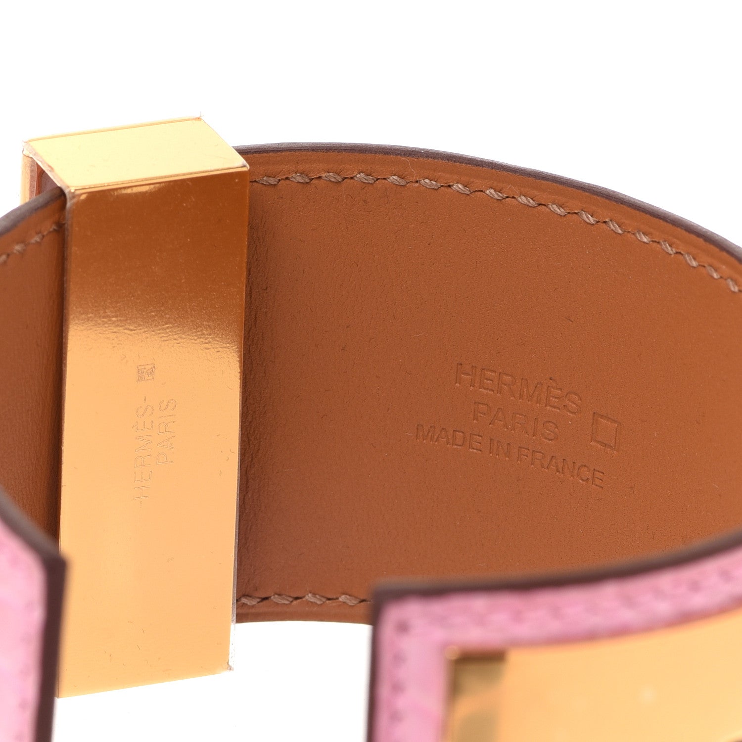 Hermes Matte Alligator Collier De Chien CDC Bracelet T1 5P Pink 4 of 6