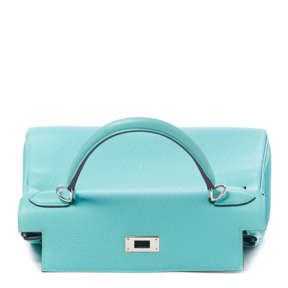 Hermes Togo Kelly Retourne 28 Bleu Atoll 17 of 31