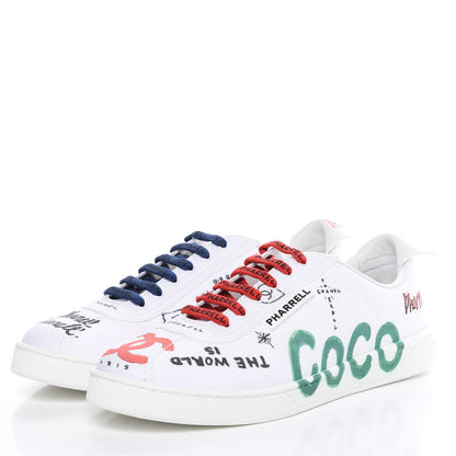 Chanel x Pharrell Williams Canvas Womens Sneakers 41 White 3 of 11
