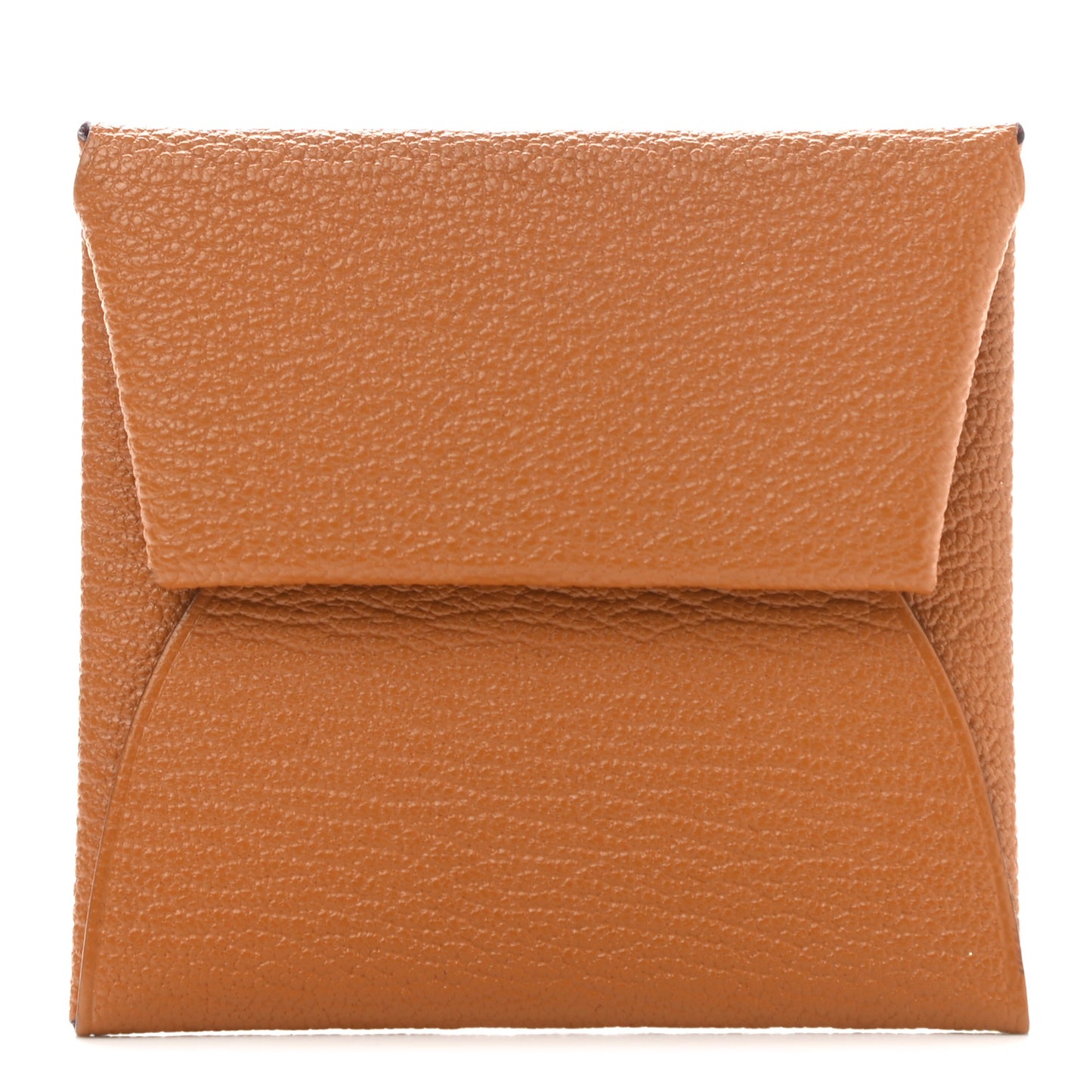 Chevre Mysore Bastia Verso Coin Purse Caramel Rose Shocking