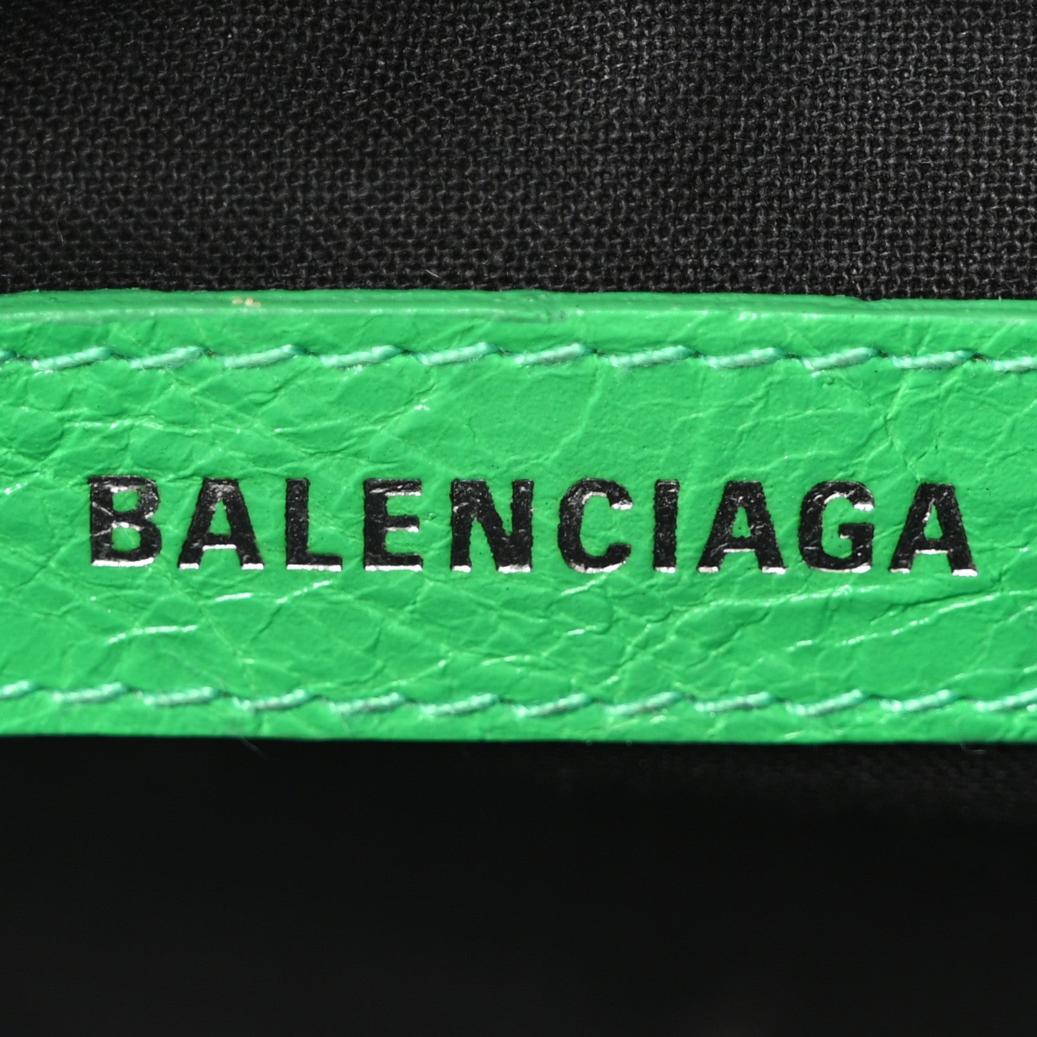 Balenciaga Agneau Arena Le Cagole Shoulder Bag XS Vivid Green 7 of 11