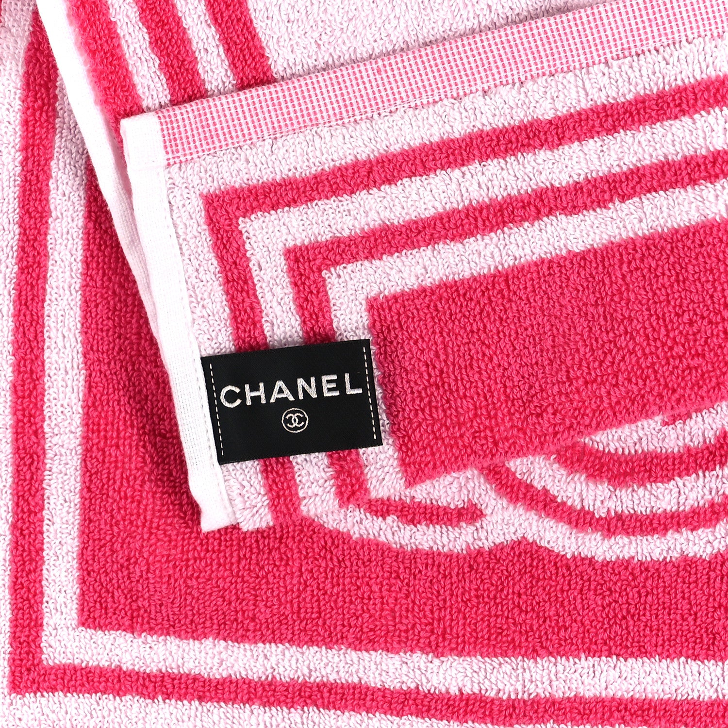 Chanel Terry Cotton CC Sports Set Towel Pink 3 of 4