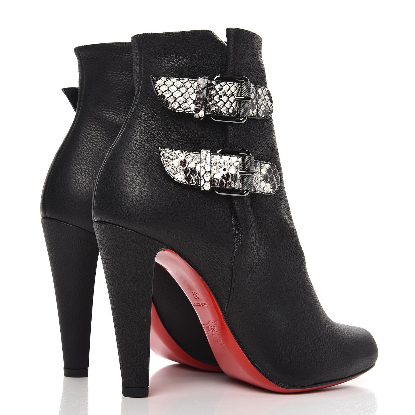 Calfskin Ankle Boots 35 Black
