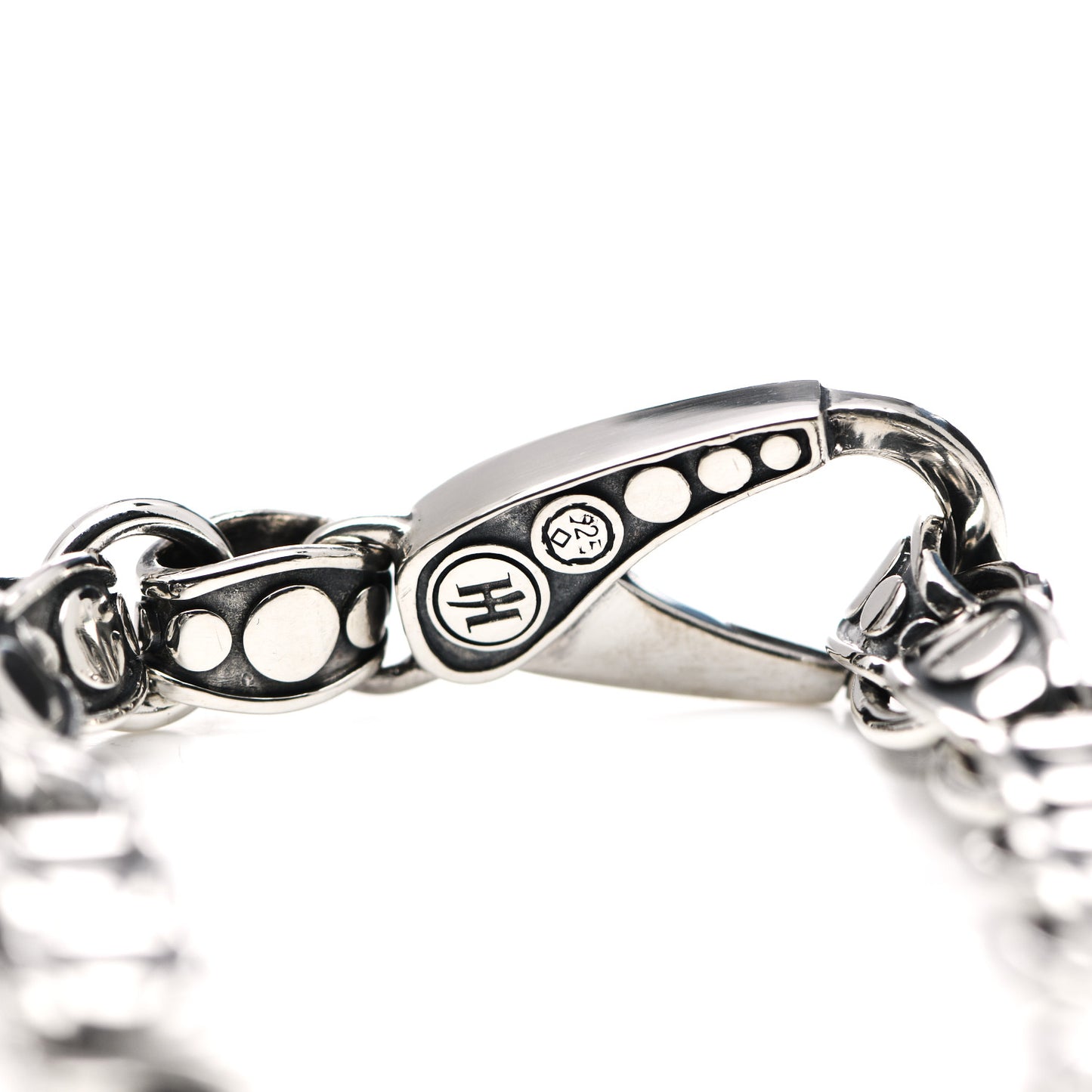 Sterling Silver Heart Dot Bracelet