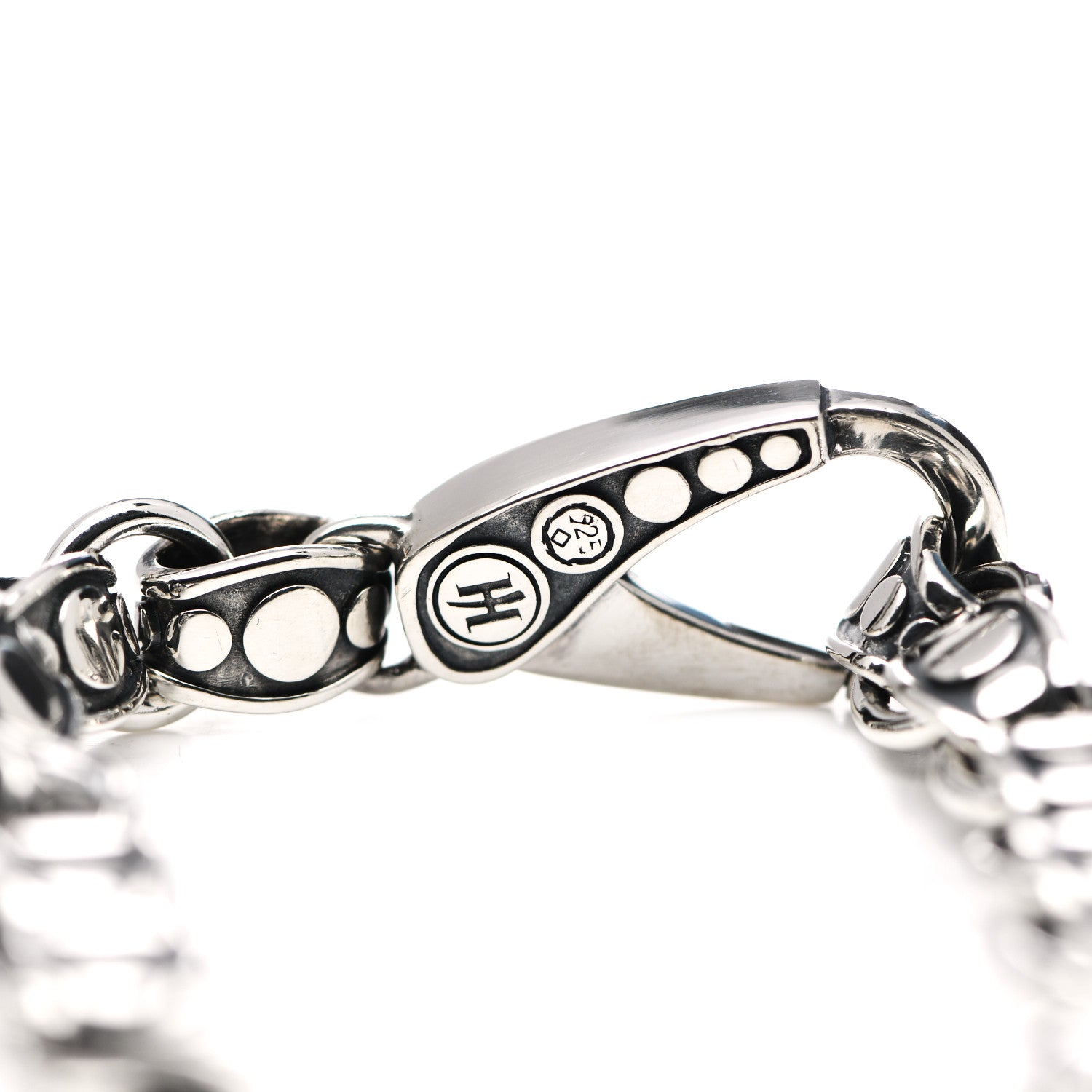 John Hardy Sterling Silver Heart Dot Bracelet 3 of 4