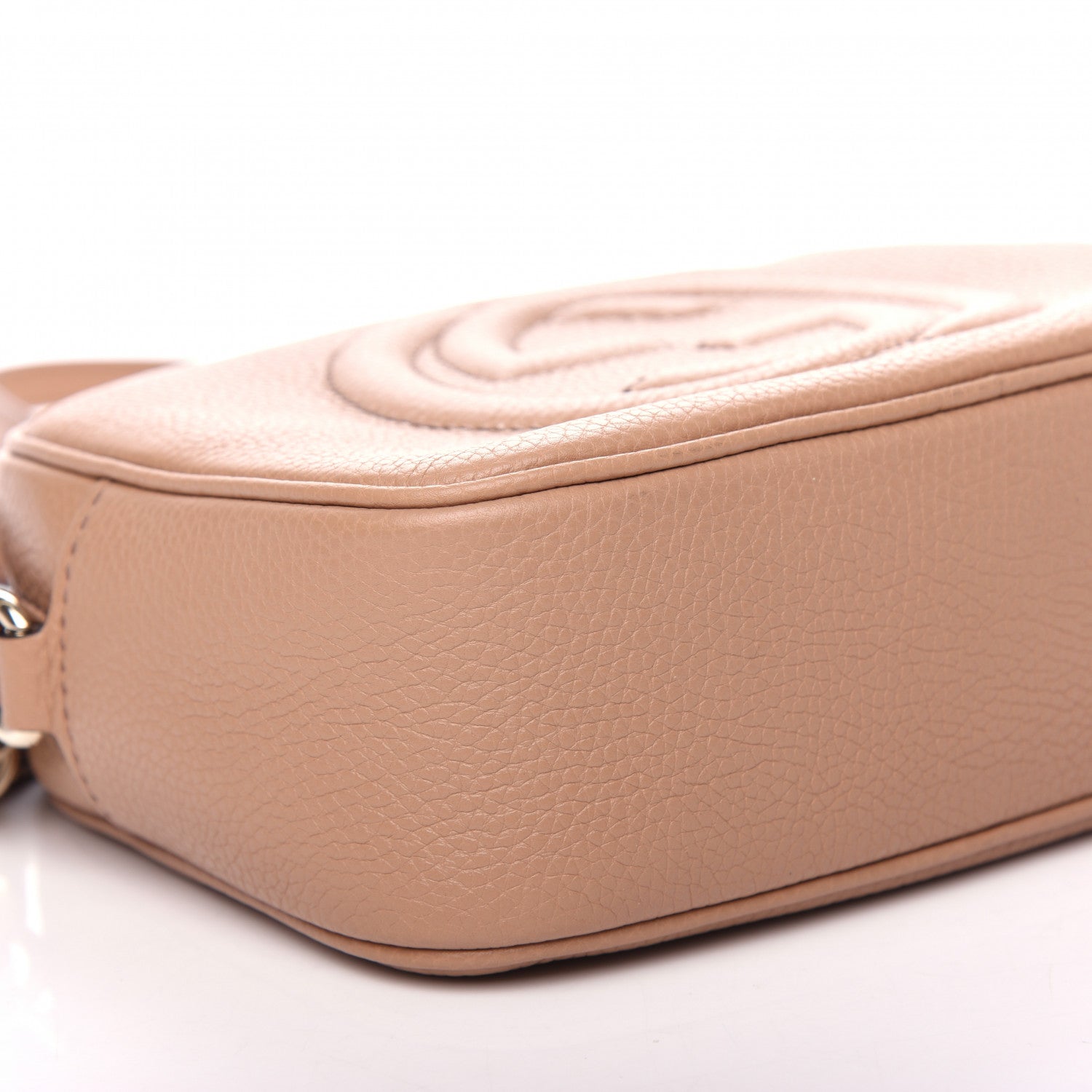 Gucci Pebbled Calfskin Small Soho Disco Bag Camelia 8 of 9