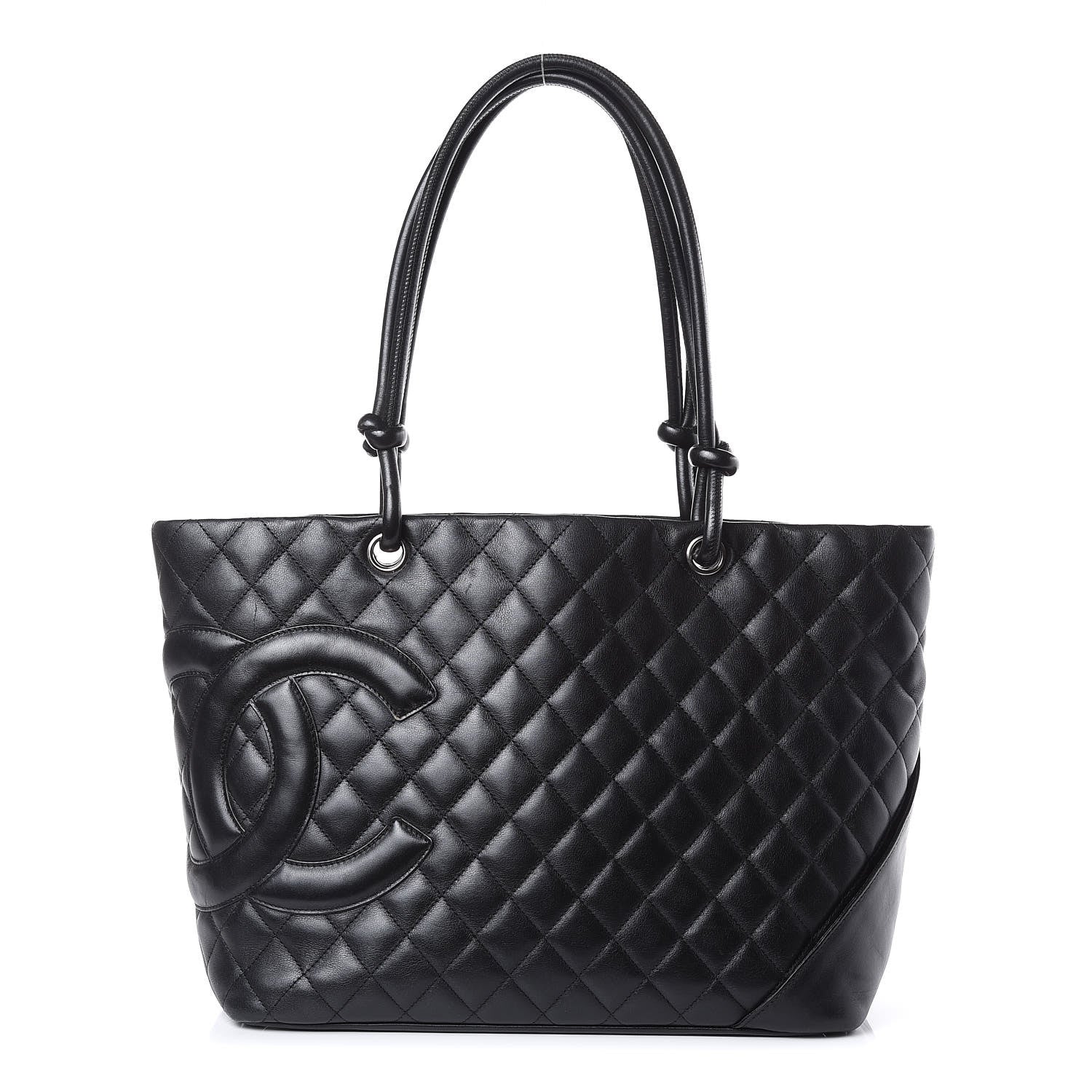 Chanel Calfskin Quilted Large Cambon Tote Black 1 of 18
