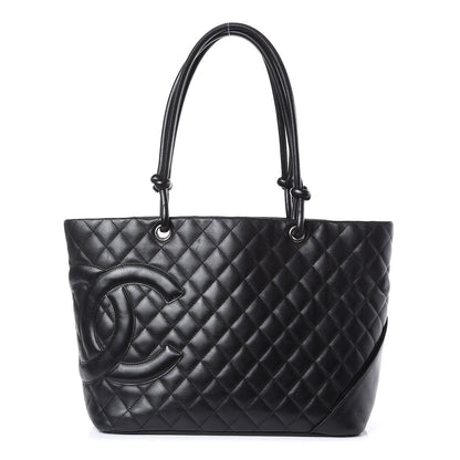 Chanel Calfskin Quilted Large Cambon Tote Black 1 of 18