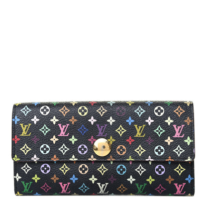 Louis Vuitton Monogram Multicolor Sarah Wallet Black Grenade 1 of 4