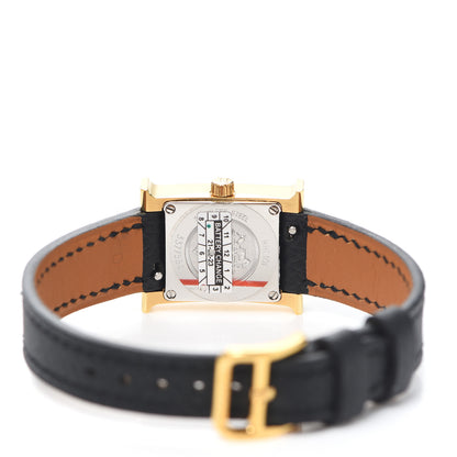 Hermes Stainless Steel Epsom 17.2mm Heure H Hour Quartz Watch Noir 4 of 5