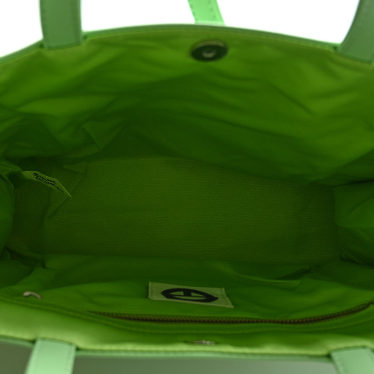 Vegan Leather Medium Shopping Bag Double Mint