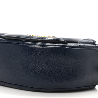 Chanel Lambskin Quilted Coco Midnight Camera Case Navy 9 of 9