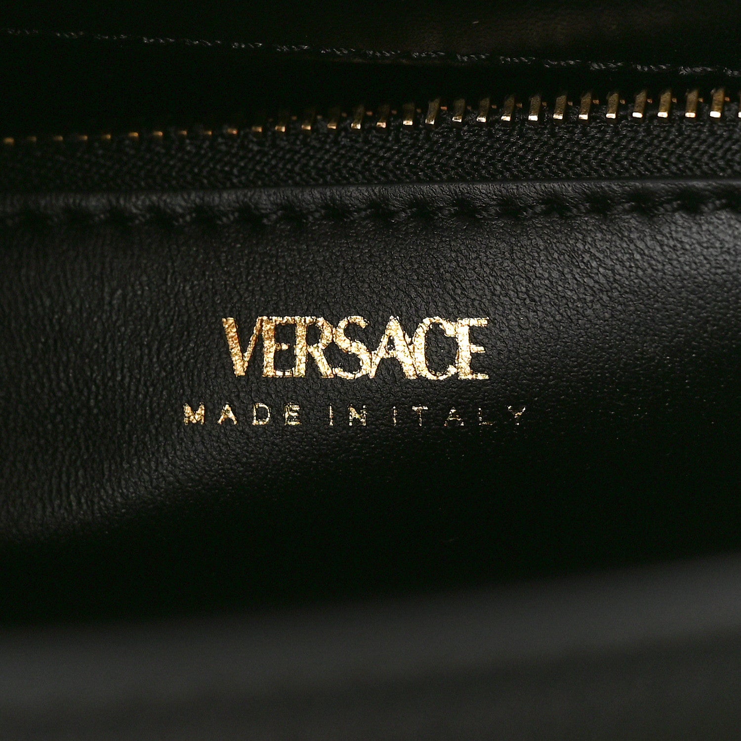 Versace Grained Calfskin La Medusa Top Handle Bag Black 6 of 9