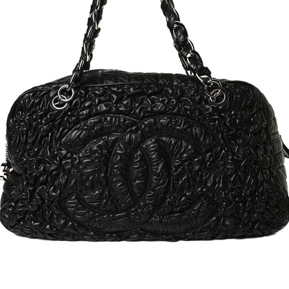 Chanel Lambskin Astrakhan Bowler Black 8 of 12