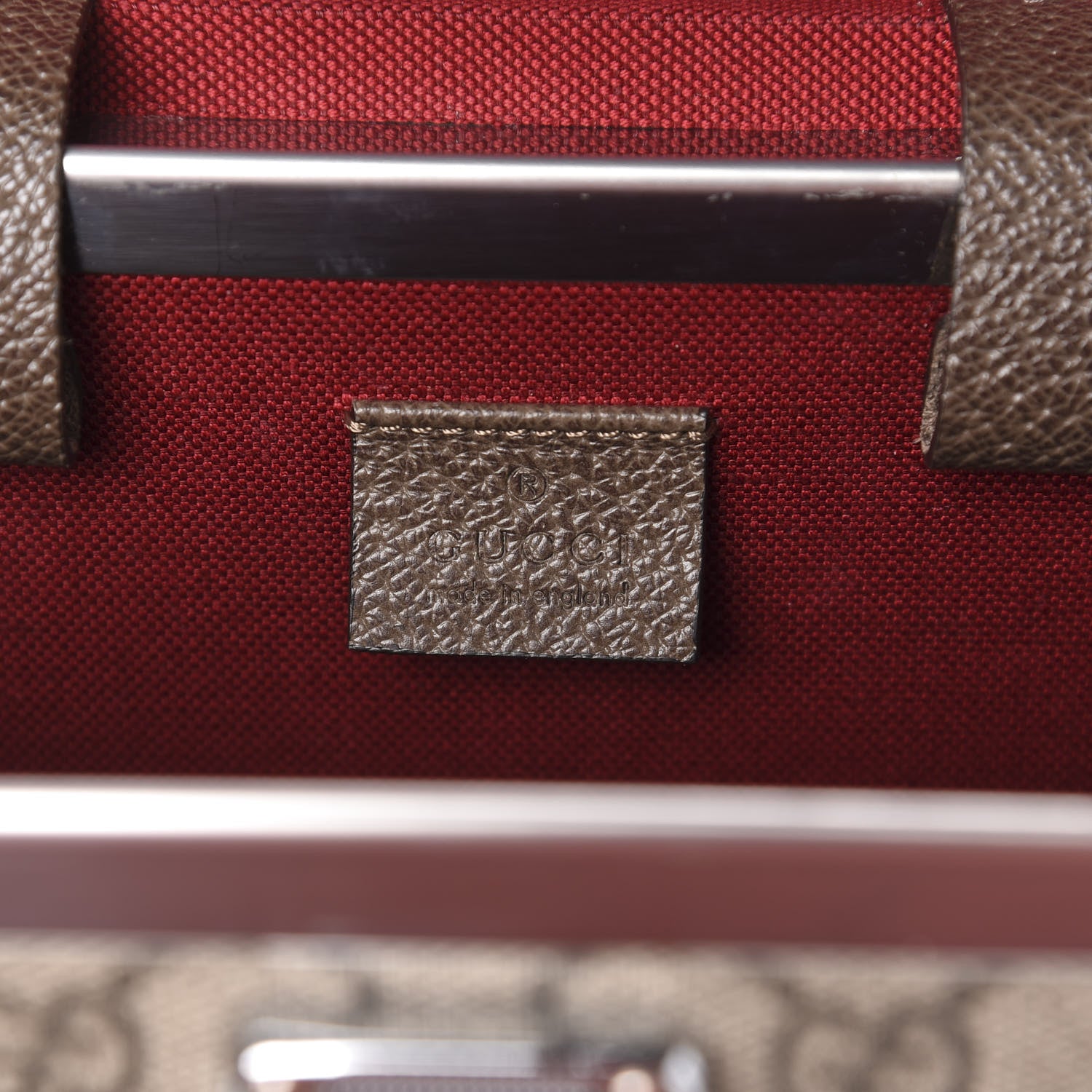 Gucci GG Supreme Monogram Globe-Trotter Beauty Case Brown 5 of 9