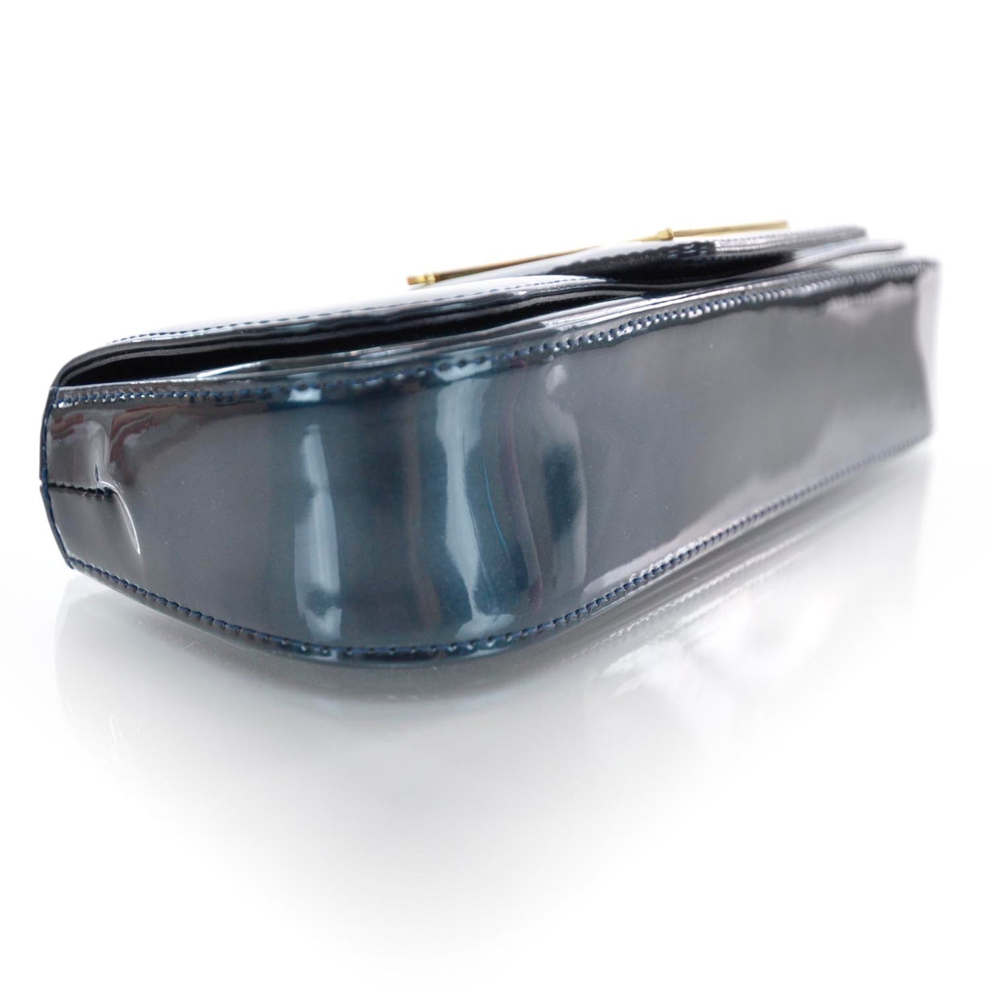 Patent Sobe Clutch Blue Nuit