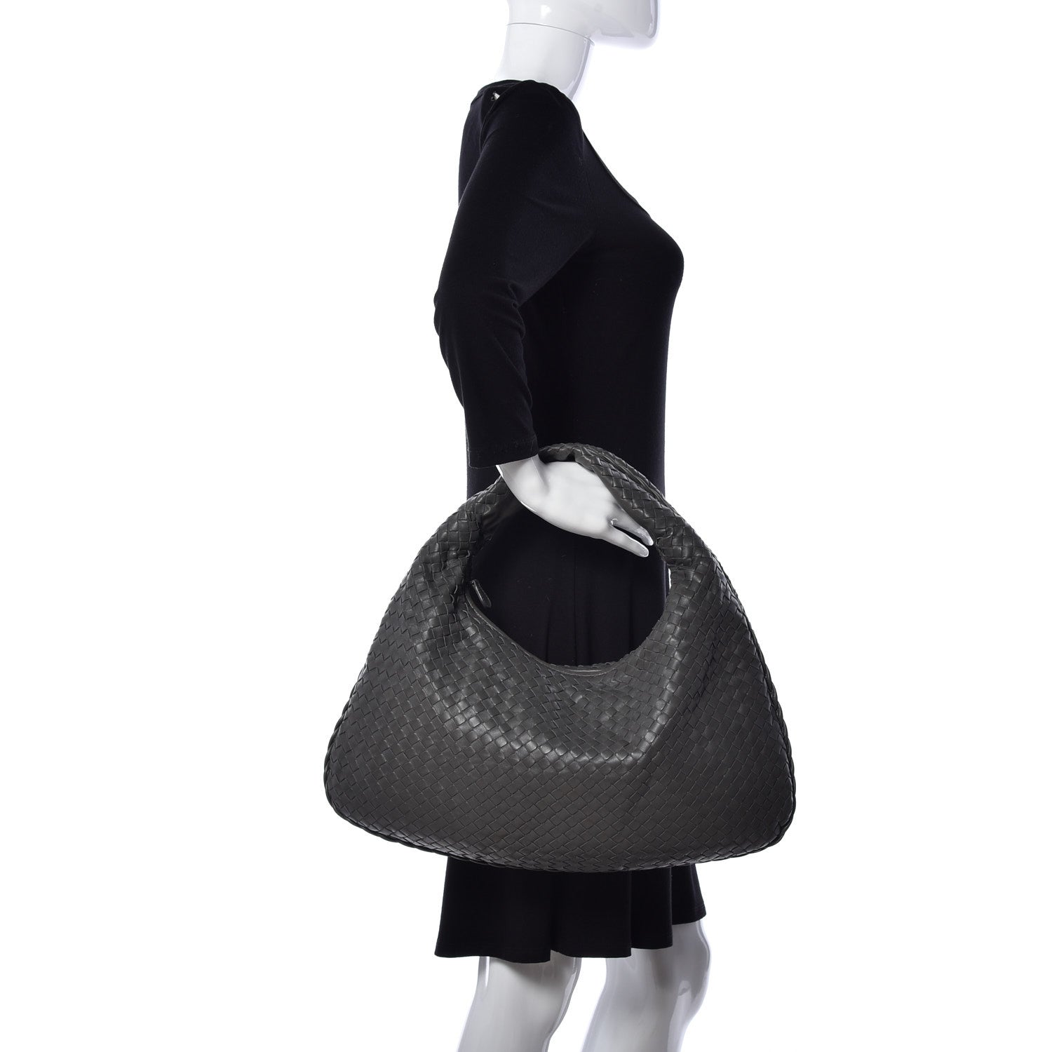 Bottega Veneta Nappa Intrecciato Large Veneta Hobo Ardoise 2 of 8