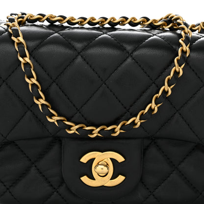 Chanel Lambskin Quilted Mini Pearl Crush Flap Black 8 of 10