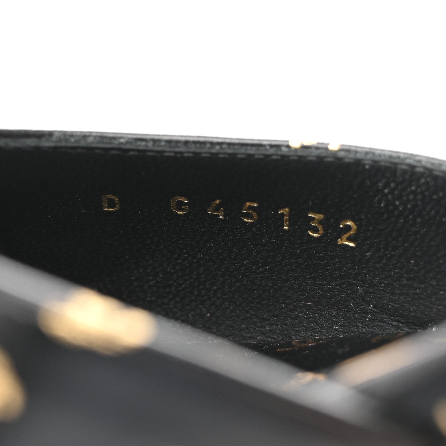 Chanel Printed Lambskin Patent Calfskin CC Slingback Flats 38.5 Black Gold 9 of 10