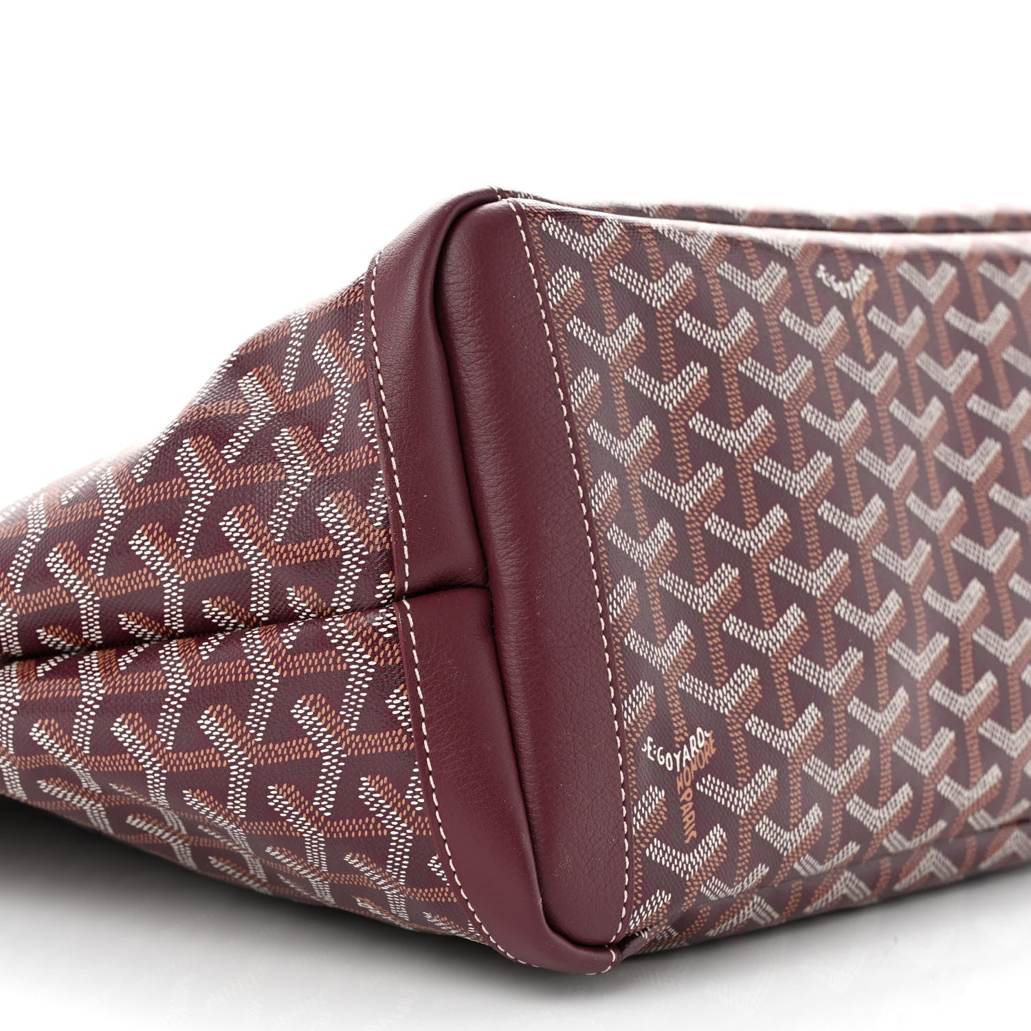 Goyard Goyardine Artois MM Burgundy 9 of 10