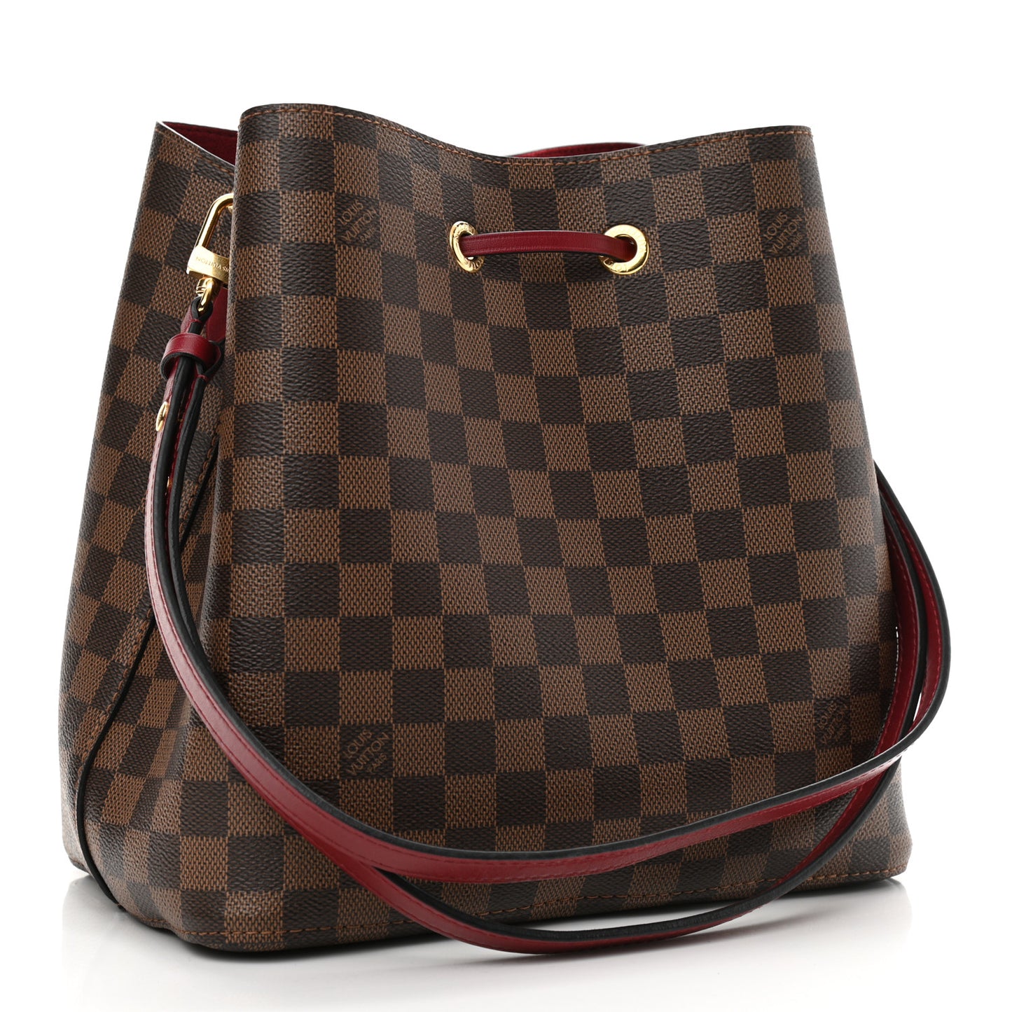 Damier Ebene Neonoe MM Cherry Berry