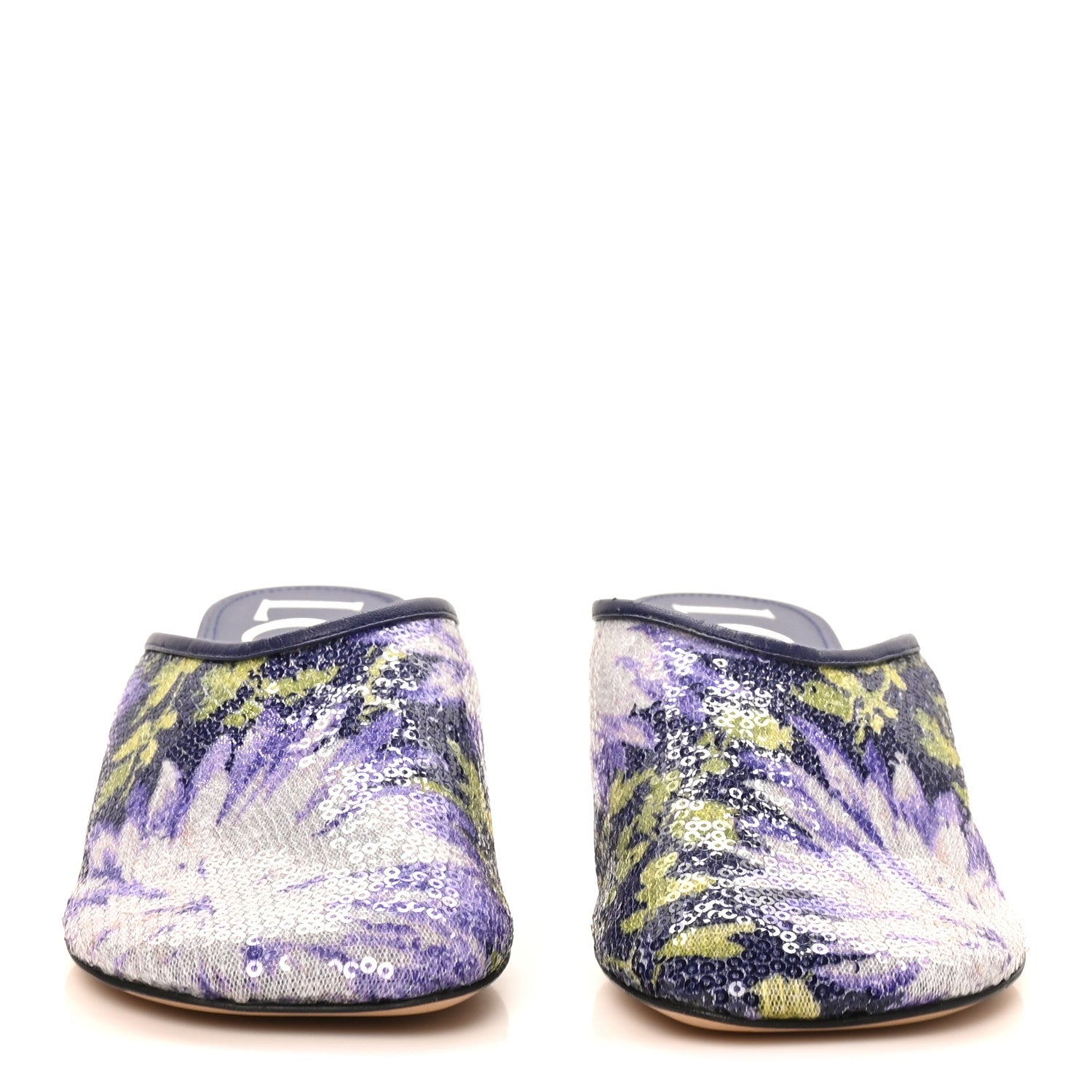 Loewe Sequins Floral Toy Mules 36 Purple 3 of 7