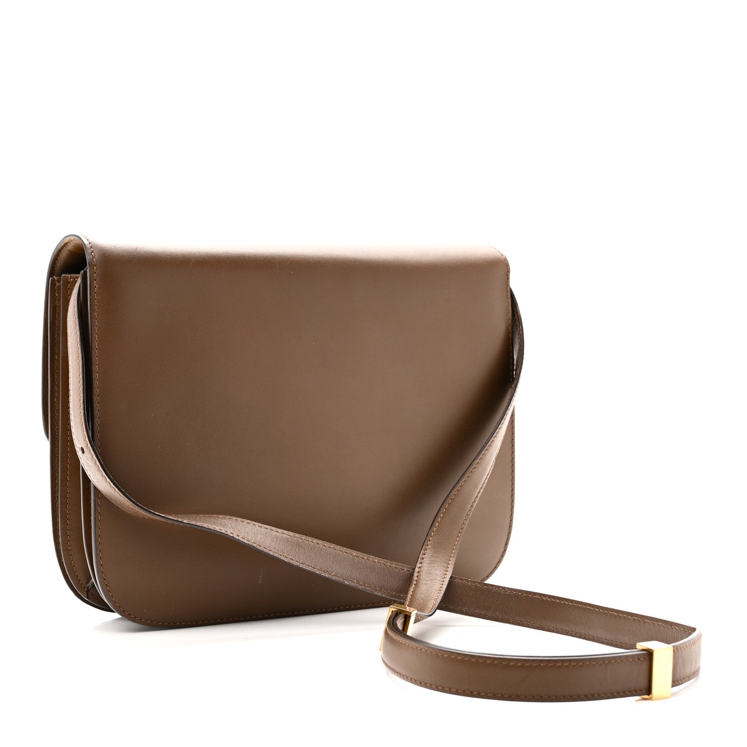 Celine Box Calfskin Medium Classic Box Flap Bag Camel 1890204