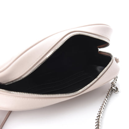 Saint Laurent Grain De Poudre Matelasse Monogram Mini Lou Camera Bag Marble Pink 5 of 11