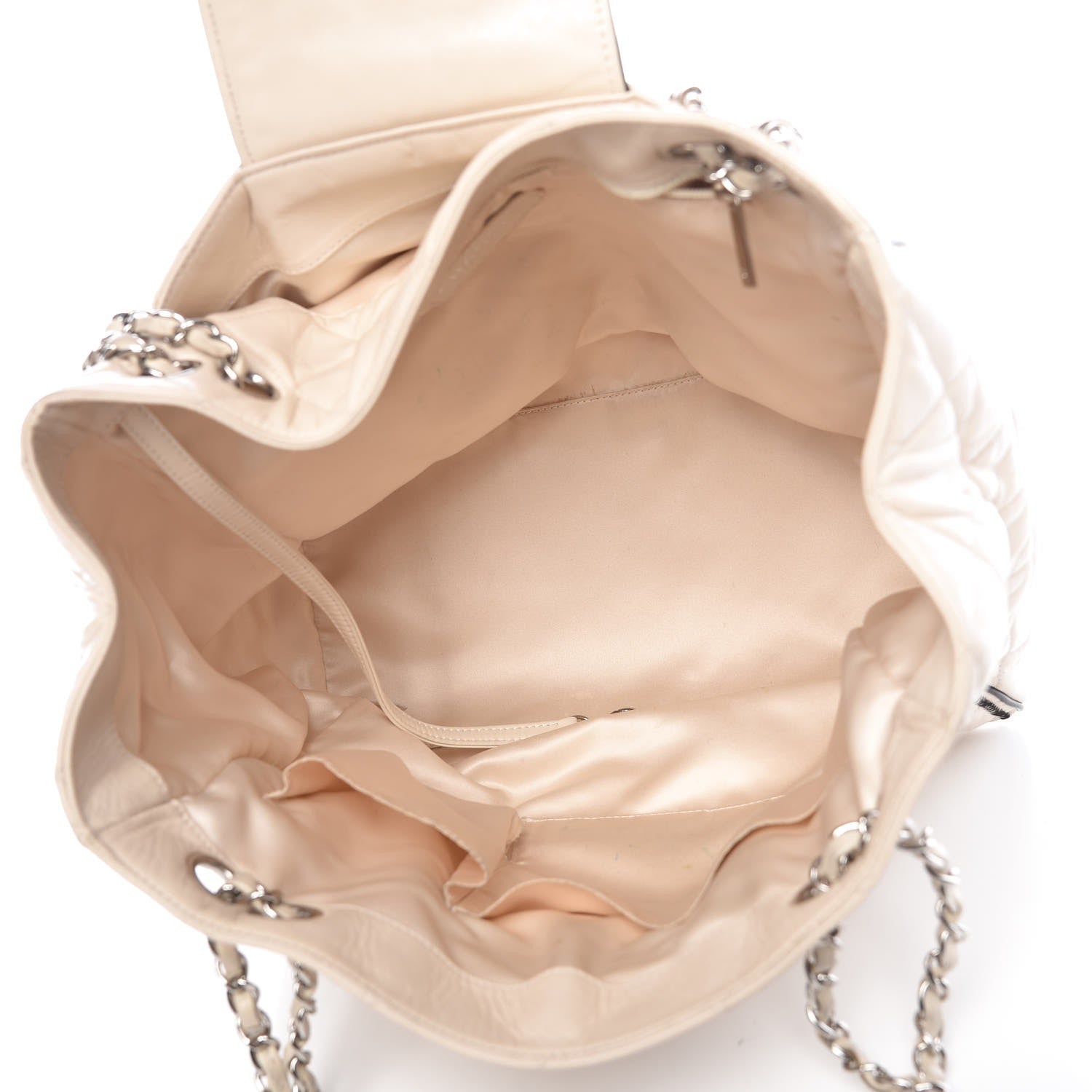Chanel Lambskin Quilted East West Tote Beige 5 of 20
