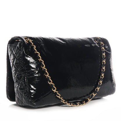 Chanel Vinyl Rock and Chain Medium Flap Black 3 of 7