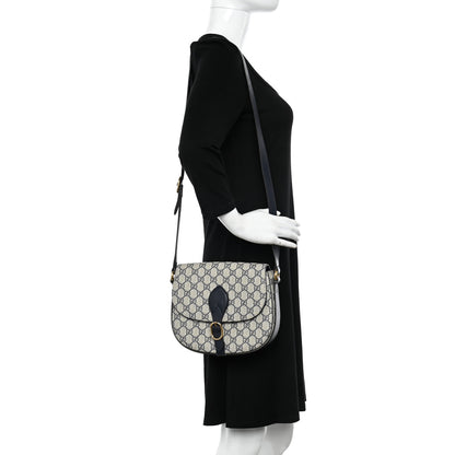 Gucci GG Supreme Monogram Small Messenger Shoulder Bag Beige Blue Navy 2 of 17