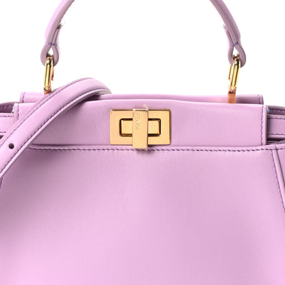 Fendi Nappa Stacked Bar Mini Peekaboo Iconic Satchel Violetta 8 of 10