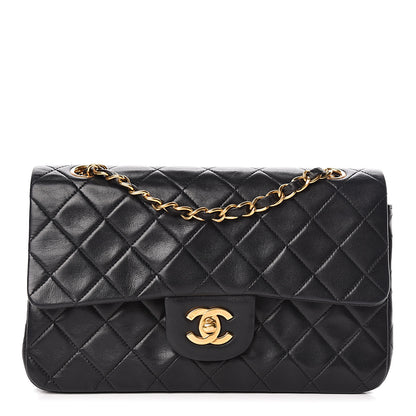 Chanel Lambskin Quilted Small Double Flap Black 1 of 11