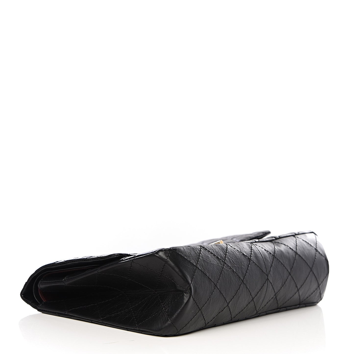 Aged Calfskin Quilted 2.55 Reissue 227 Flap Black