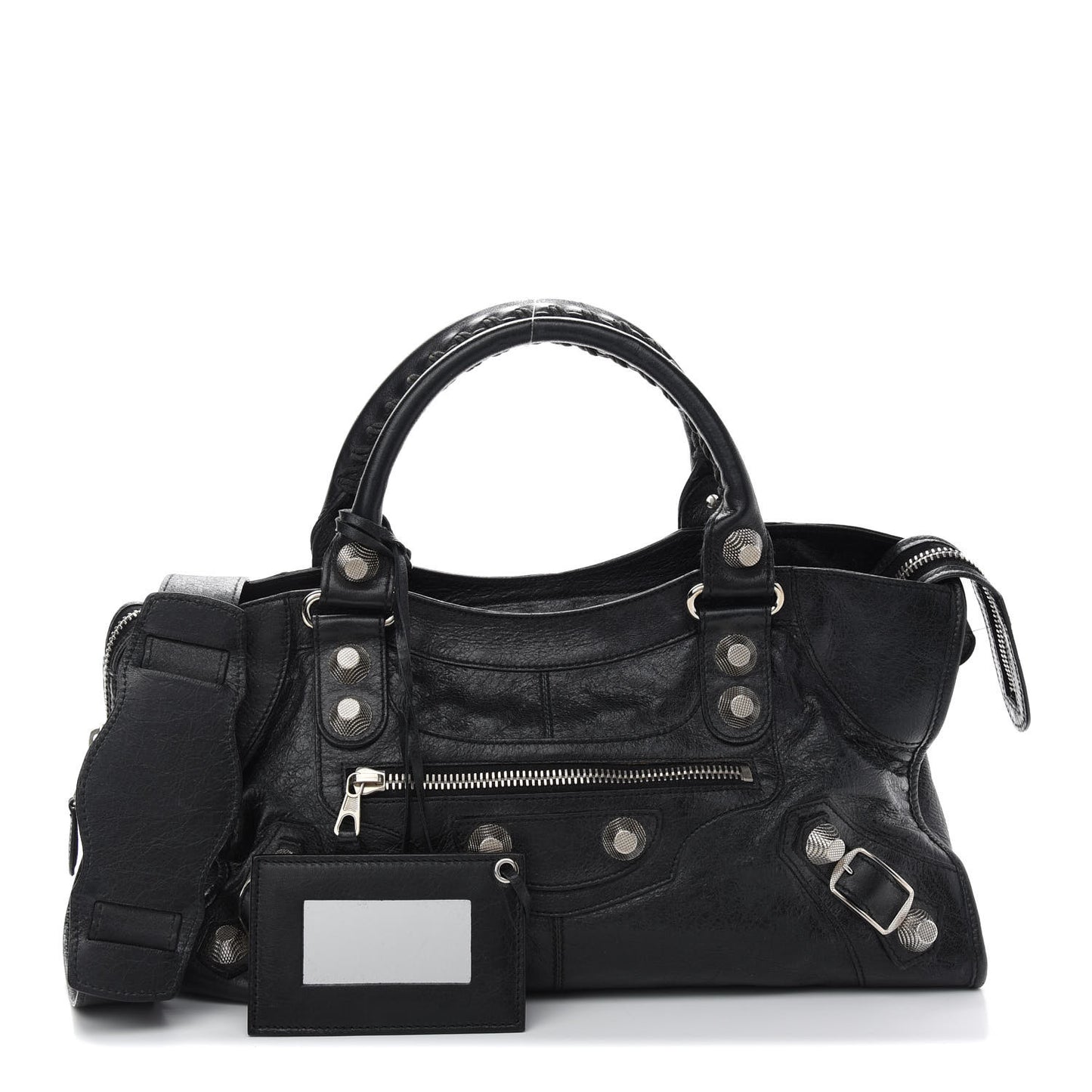 Agneau Giant 21 Silver Hardware Part Time Black