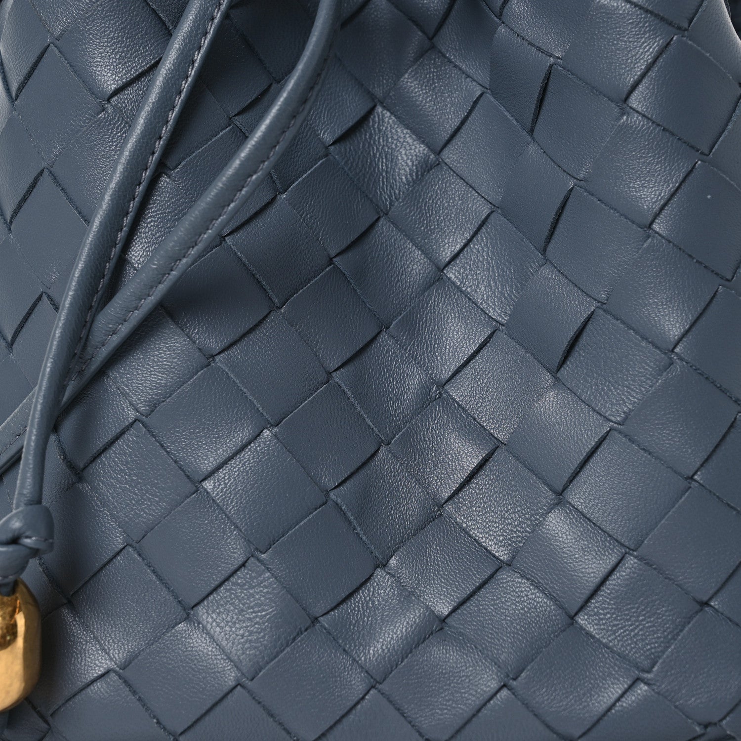 Bottega Veneta Nappa Intrecciato Small Drawstring Bucket Bag Thunder 7 of 14