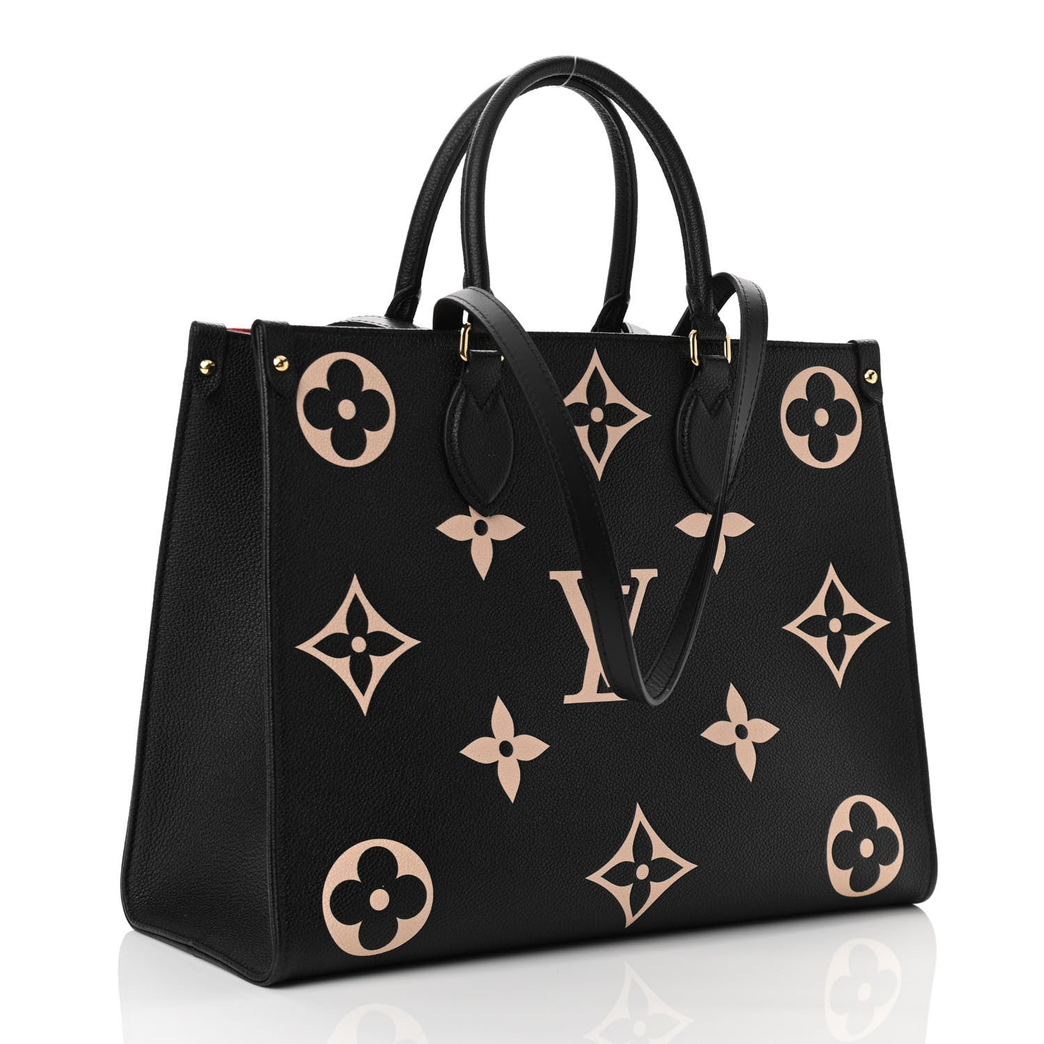 Louis Vuitton Empreinte Monogram Giant Onthego MM Black Beige 3 of 10