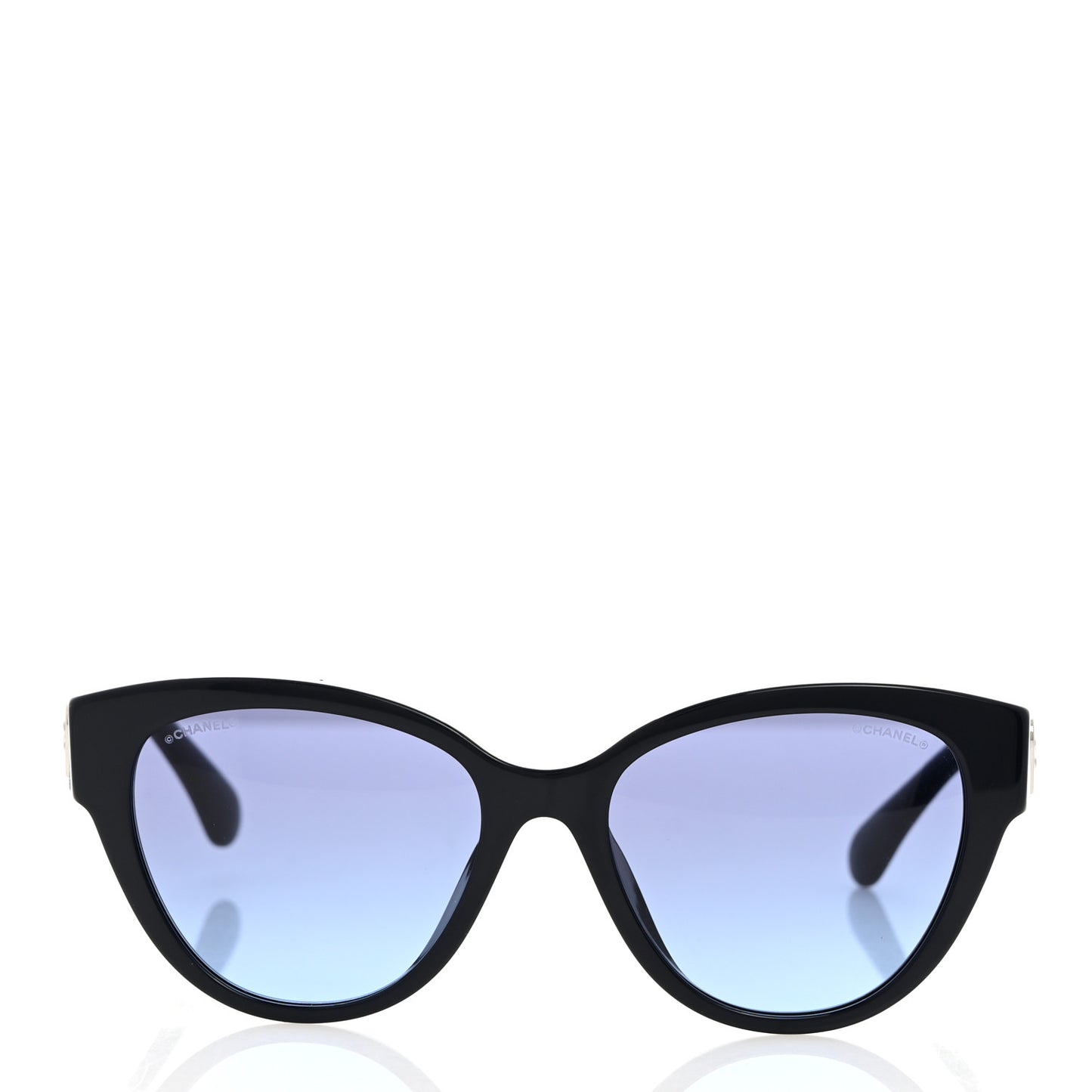 Acetate Enamel Heart Butterfly Sunglasses 5477-A Black