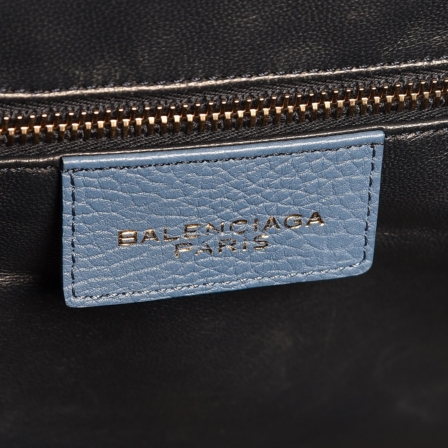 Balenciaga Grained Calfskin L Tube Round Tote Blue 6 of 14