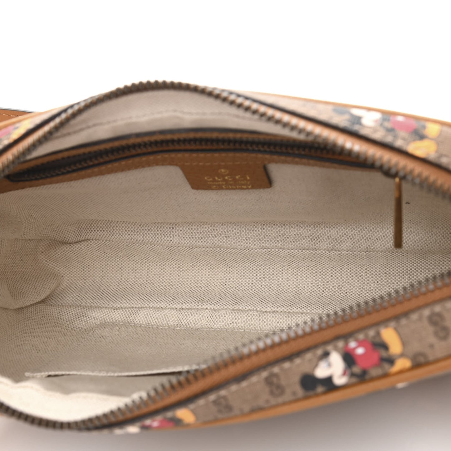 X DISNEY Mini Vintage GG Supreme Monogram Mickey Mouse Small Belt Bag 95 38 Beige Vintage Sun Oil