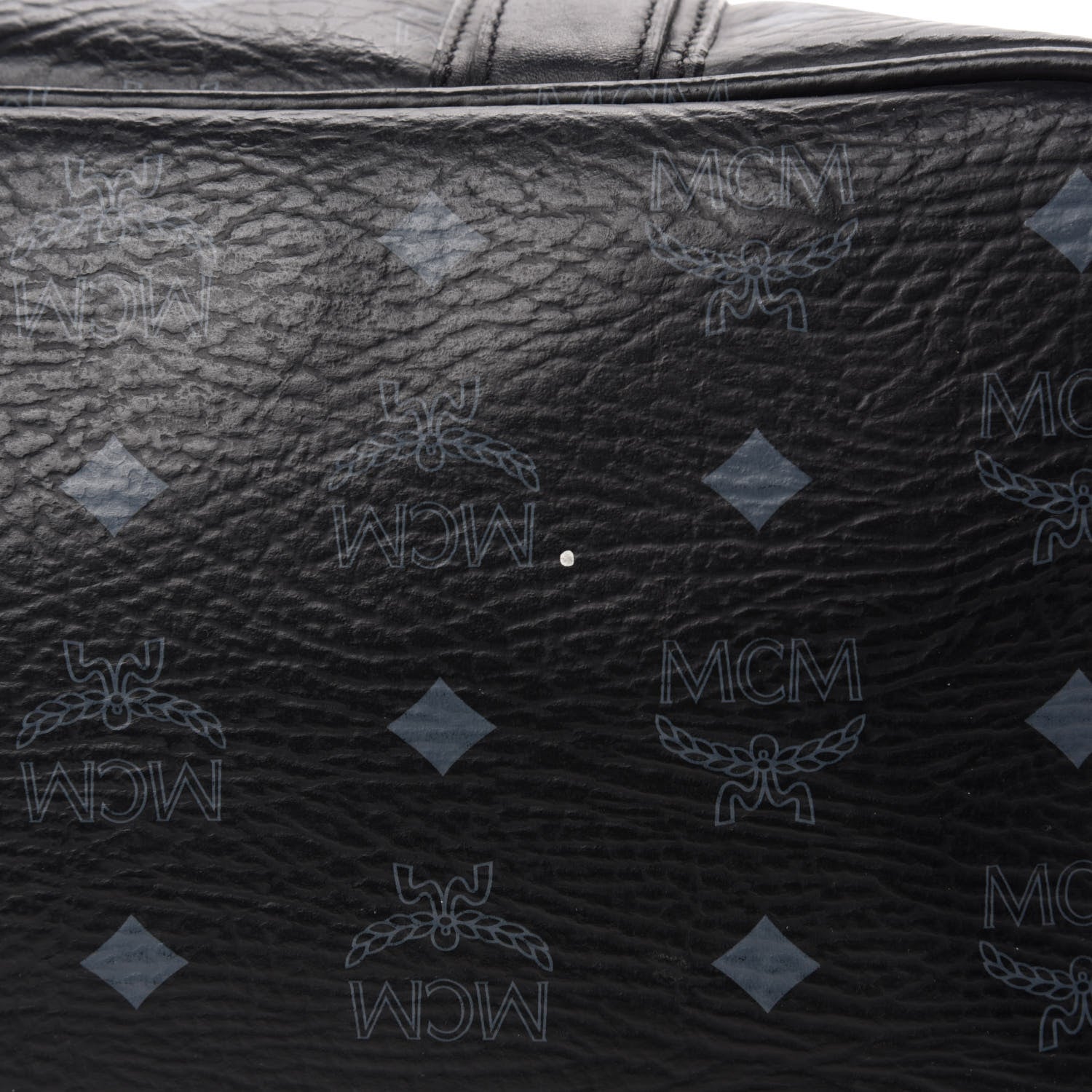 MCM Visetos Shopping Tote Black 8 of 13